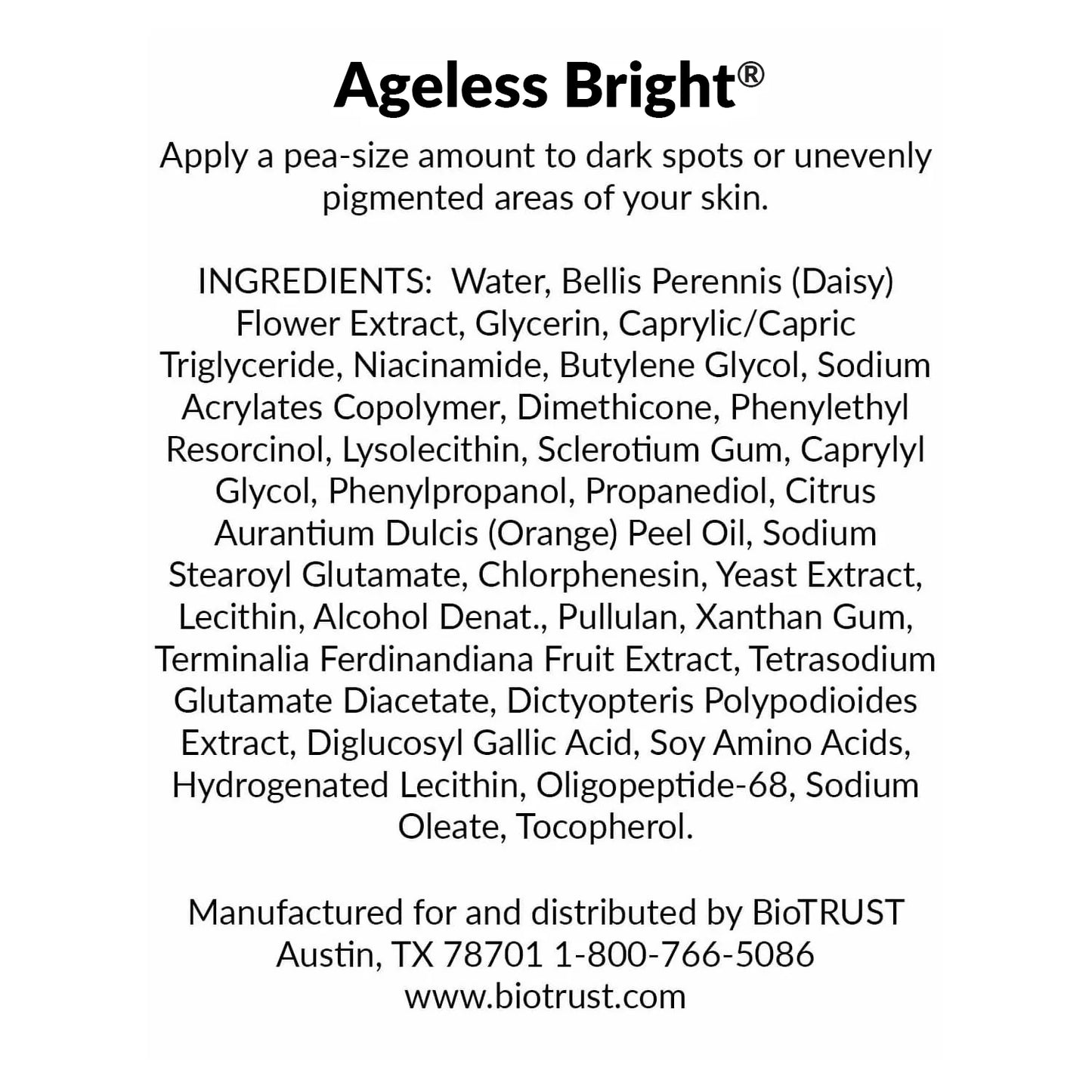 BioTrust Ageless Bright - $39 Per Bottle Up to 50% OFF